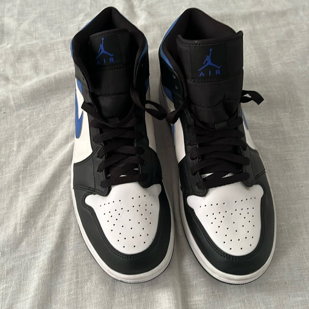 Nike Men’s Air Jordan 1 - White / Racer Blue / Black (Size 11)